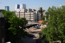 846905 Overzicht van de werkzaamheden ten behoeve van de heraanleg van de Stadsbuitengracht te Utrecht, vanaf het ...